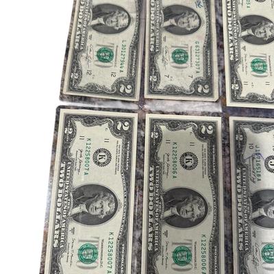 Currency Lot - 3-1976-$2 3 Sequential 2017 $2- $5, $2 red seal + foreign