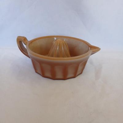 Mosser Glass brown Juice reamer