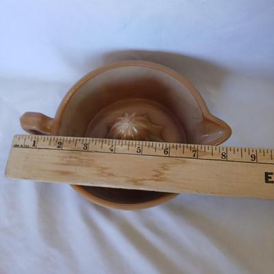 Mosser Glass brown Juice reamer