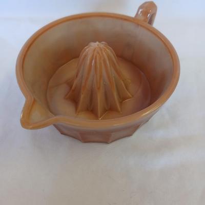Mosser Glass brown Juice reamer