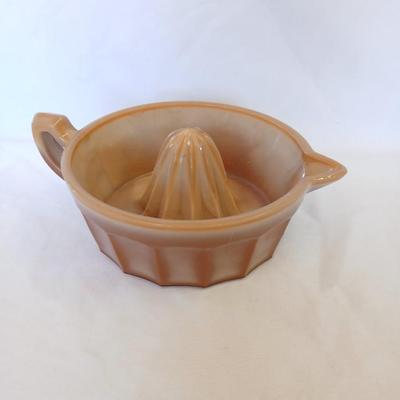 Mosser Glass brown Juice reamer