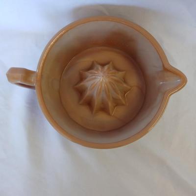 Mosser Glass brown Juice reamer