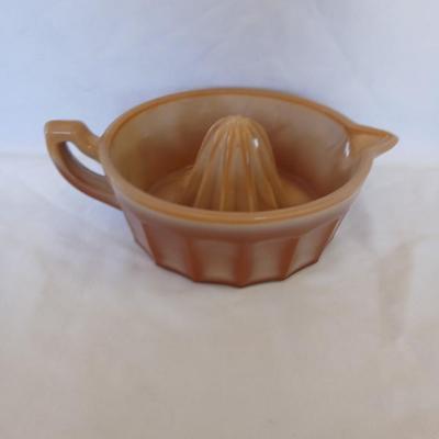 Mosser Glass brown Juice reamer