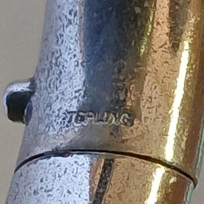 Vintage etched sterling marked bangle bracelet with .925 signed earrings