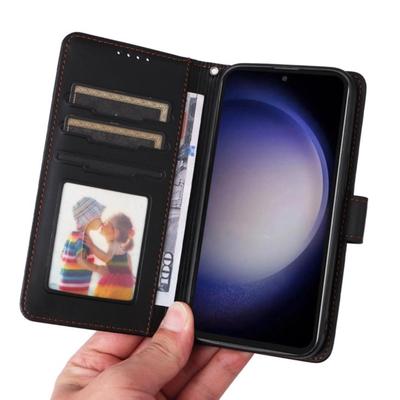 Samsung Galaxy A55 Black Faux Leather 2-in-1 Flip Leather Wallet Phone Case