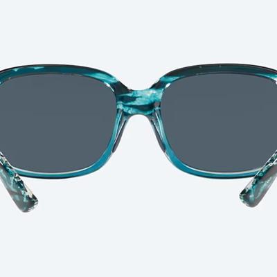 Costa Del Mar Gannet Women's Sunglasses Blue Clear Crystal/Polarized Gray Lens 580P 58mm