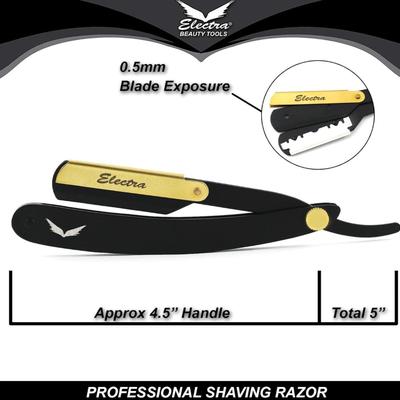 Barber Straight Razor Professional Cut throat Premium Quality Stainless Steel Shaving Razor,10 Double Edge Blades kit (The Legend)