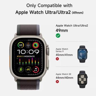 Suritch Sport Band for Apple Watch Ultra 2/Ultra 49mm Case Strap Shockproof TPU