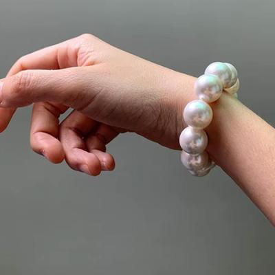 Quality Pearl Bracelet Exaggerated Large Pearl Bracelet Elastic Customizable Women's Bracelet