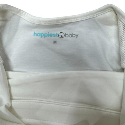 Size Medium White Happiest Baby SNOO Sleep Sack - 100% Organic Cotton Baby Swaddle Blanket - Doctor Designed Promotes Healthy Hip...