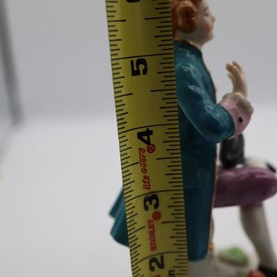 Musical Man and Woman Figurines, Made in Occupied Japan