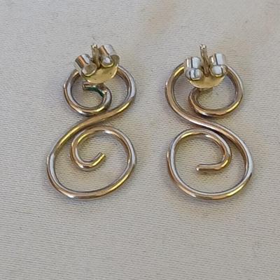 .925 marked Bangle with a set of earrings