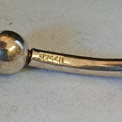 .925 marked Bangle with a set of earrings