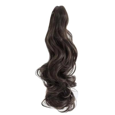 FELENDY 15" Ponytail Extension Drawstring Curly Wavy Ponytail Extensions Clip in Long Pony Tails Hai