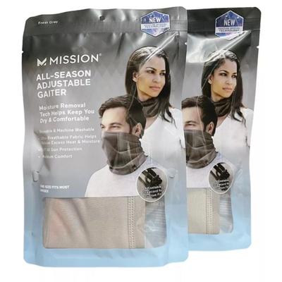 2 Pack Mission ~ Charcoal ~ All-Season Adjustable Gaiter
