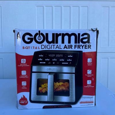 A - Gourmia 8 Quart Digital Air Fryer with Window & Light