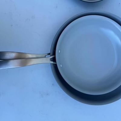 A - Tramontina 3-pack Hard Anodized Aluminum Ceramic Nonstick Fry Pan Set