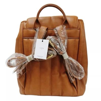 FAWN Women's “The Cinch Backpack” in Cognac Brown Matte (FDL313)