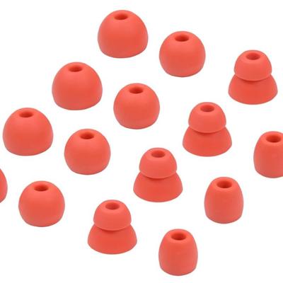 8-Pairs Replacement Silicone Eartips Earbuds Buds Set for Wireless Earphone Headphones in Red
