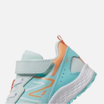 Size 5.5 Baby Infant - New Balance Fresh Foam 650 Bungee Lace with Top Strap Extra Wide in Blue Orange