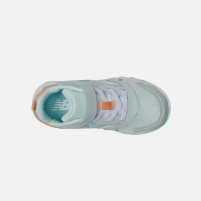 Size 5.5 Baby Infant - New Balance Fresh Foam 650 Bungee Lace with Top Strap Extra Wide in Blue Orange