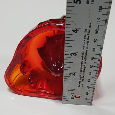 RARE Ruby red Duboe Vaseline Glass Handheld Lemon Juice