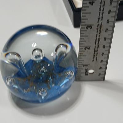 Caithness Paperweight -Sea Dance - collectable glass paperweight - with original box