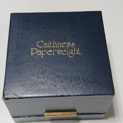 Caithness Paperweight -Sea Dance - collectable glass paperweight - with original box