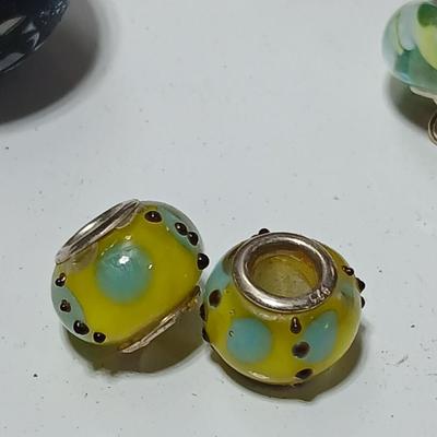 Beaded Bangle bracelets with Trade beads and a hardbound Exotic beads book