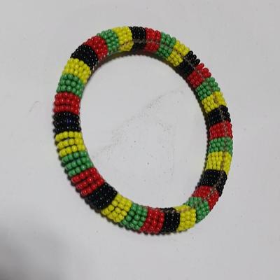 Beaded Bangle bracelets with Trade beads and a hardbound Exotic beads book