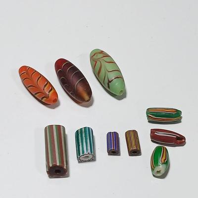 Beautiful colorful authentic trade beads
