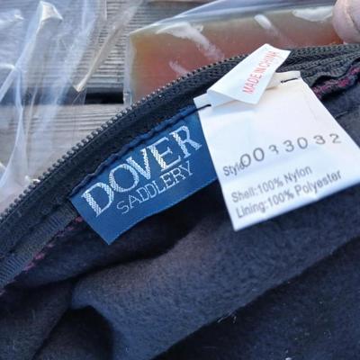 Equestrian tack - assortment of Mattes Padding / shims with Dover Saddlery Nylon storage bag