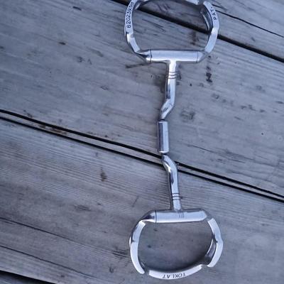 Equestrian tack - Mylers Level 2 English Dee Low Port Snaffle Bit /r Triple Barrel with Hooks Snaffle bit Toklat