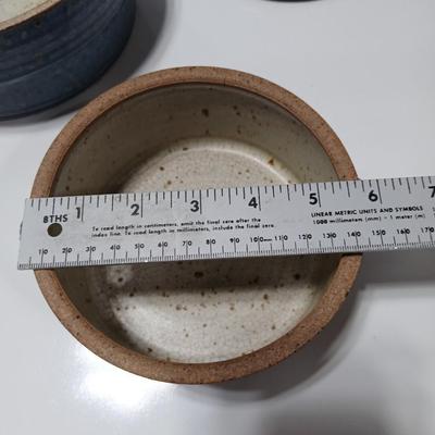 Vintage Pottery stoneware dish set - with lids