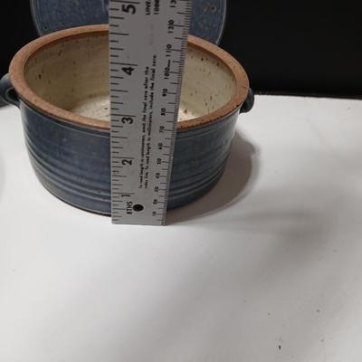 Vintage Pottery stoneware dish set - with lids