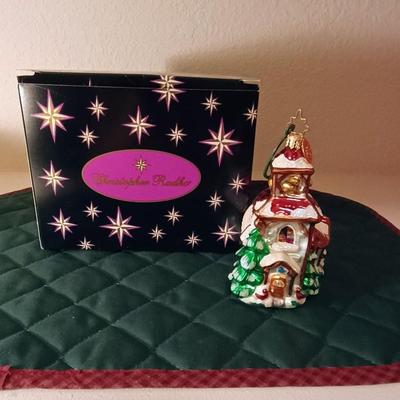 LARGER CHRISTOPHER RADKO CHURCH ORNAMENT