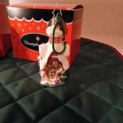 3 CHRISTOPHER RADKO GLASS ORNAMENTS