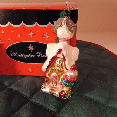 3 CHRISTOPHER RADKO GLASS ORNAMENTS