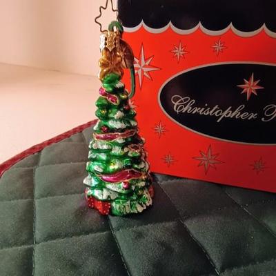 3 CHRISTOPHER RADKO GLASS ORNAMENTS