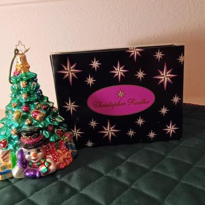 LARGER CHRISTOPHER RADKO CHRISTMAS TREE ORNAMENT