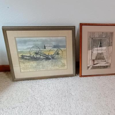 2 FRAMED PICTURES