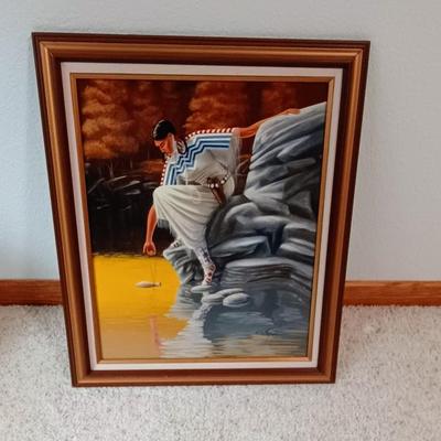 ORIGINAL OIL PAINTING "WATER GIRL" BY GG MEYER