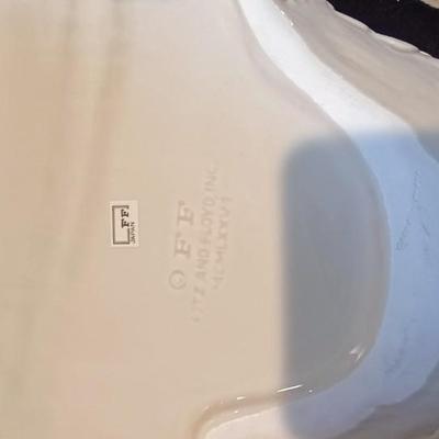 FITZ & FLOYD GOOSE SOUP TUREEN, LADLE AND PLATTER
