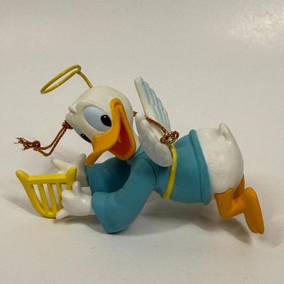 Disney Collectible Christmas 26231 203 Donald Duck Harp Angel Wings Ornament