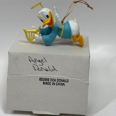 Disney Collectible Christmas 26231 203 Donald Duck Harp Angel Wings Ornament