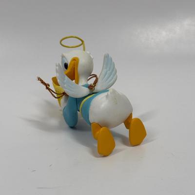 Disney Collectible Christmas 26231 203 Donald Duck Harp Angel Wings Ornament