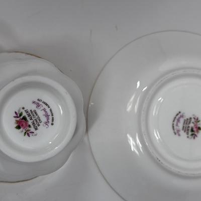 Vintage Tea Cup and Saucer Royal Albert Stratford Rose