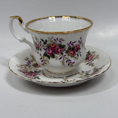 Vintage Tea Cup and Saucer Royal Albert Stratford Rose