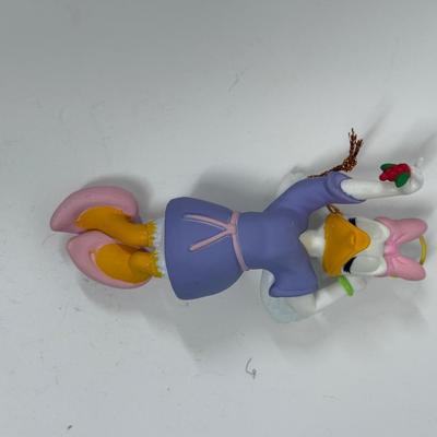 Vintage Disney Daisy Duck Angel Ornament Halo Mistletoe Kisses