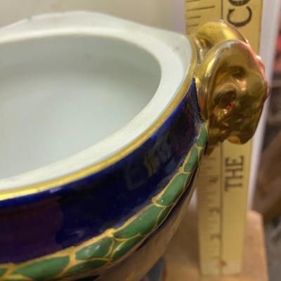 Vintage Porcelain Centerpiece Bowl Hand painted